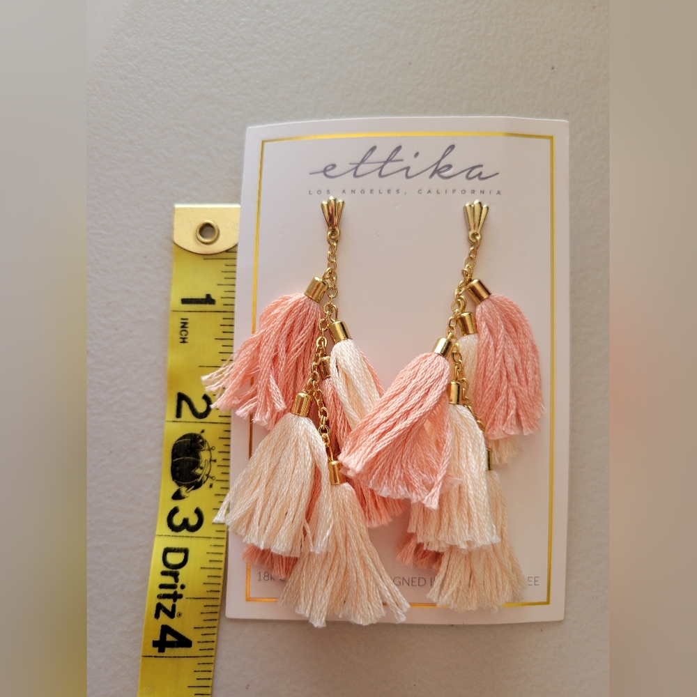 Brand New Etikka Dangle/tassle Earings. - Picture 8 of 10
